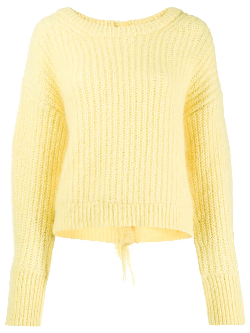 Трикотажный свитер с U-образным вырезом KENZO, желтый
Трикотажный свитер с U-образным вырезом KENZO, желтый