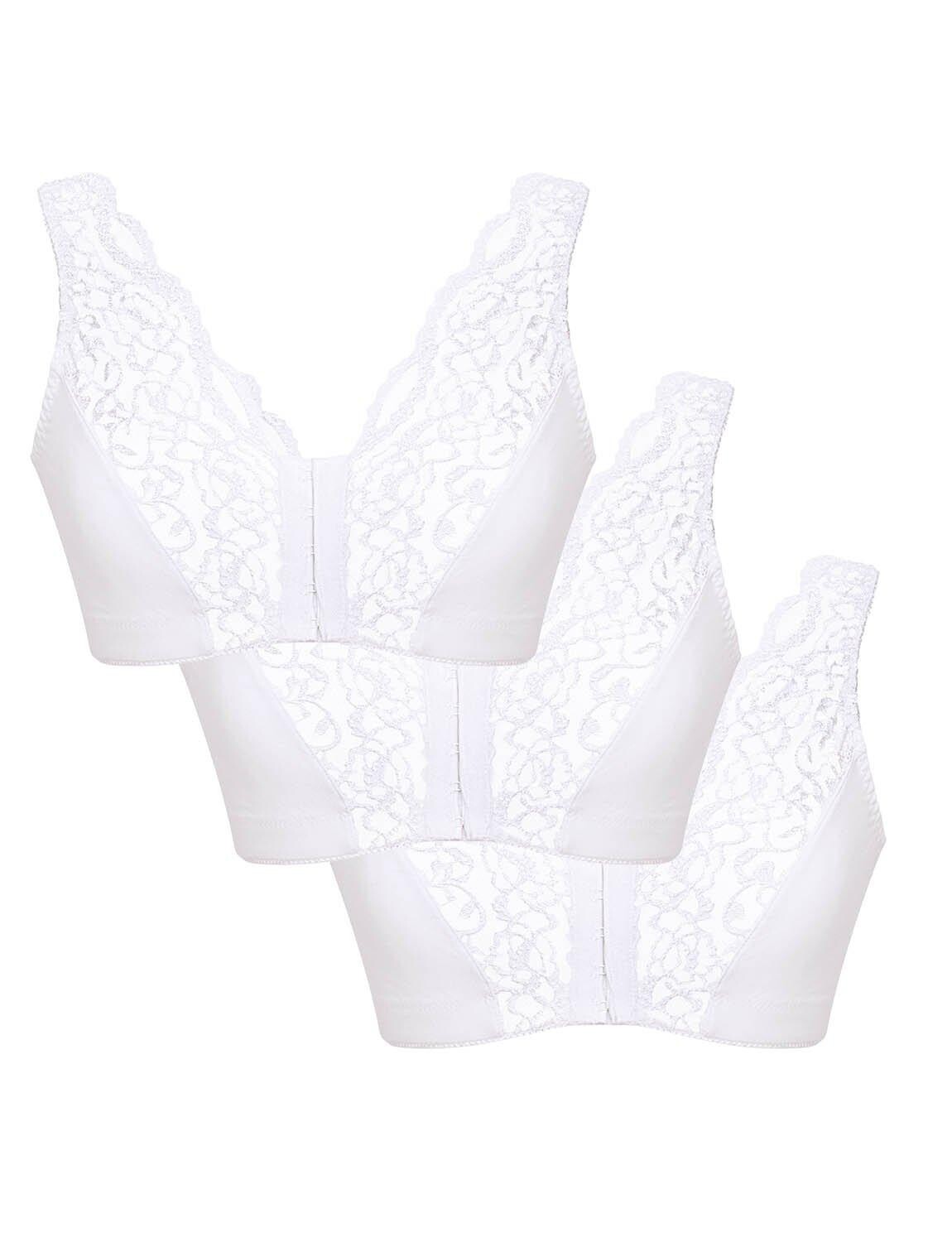 Набор из 3 бюстгальтеров Magic Bra из хлопка с кружевной застежкой спереди Eden House, белый
Набор из 3 бюстгальтеров Magic Bra из хлопка с кружевной застежкой спереди Eden House, белый