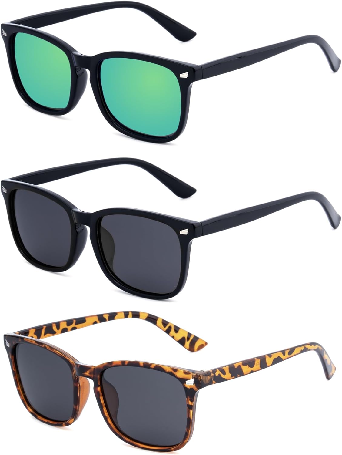 Женские дизайнерские поляризованные солнцезащитные очки RONSOU с защитой UV400 - черно-зеленые + черные + серо-леопардовый принт (3 шт.), A6 Black/Green + Black + Leopard_gray(3 Pcs)
Женские дизайнерские поляризованные солнцезащитные очки RONSOU с защитой UV400 - черно-зеленые + черные + серо-леопардовый принт (3 шт.), A6 Black/Green + Black + Leopard_gray(3 Pcs)