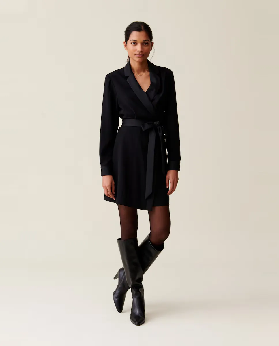 Платье с запахом и лацканами Claudie Pierlot, черный
Платье с запахом и лацканами Claudie Pierlot, черный