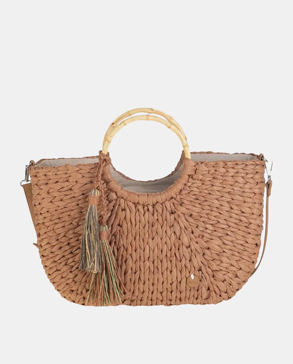 Сумка из натурального волокна с застежкой-молнией Kbas, светло-коричневый
Сумка из натурального волокна с застежкой-молнией Kbas, светло-коричневый