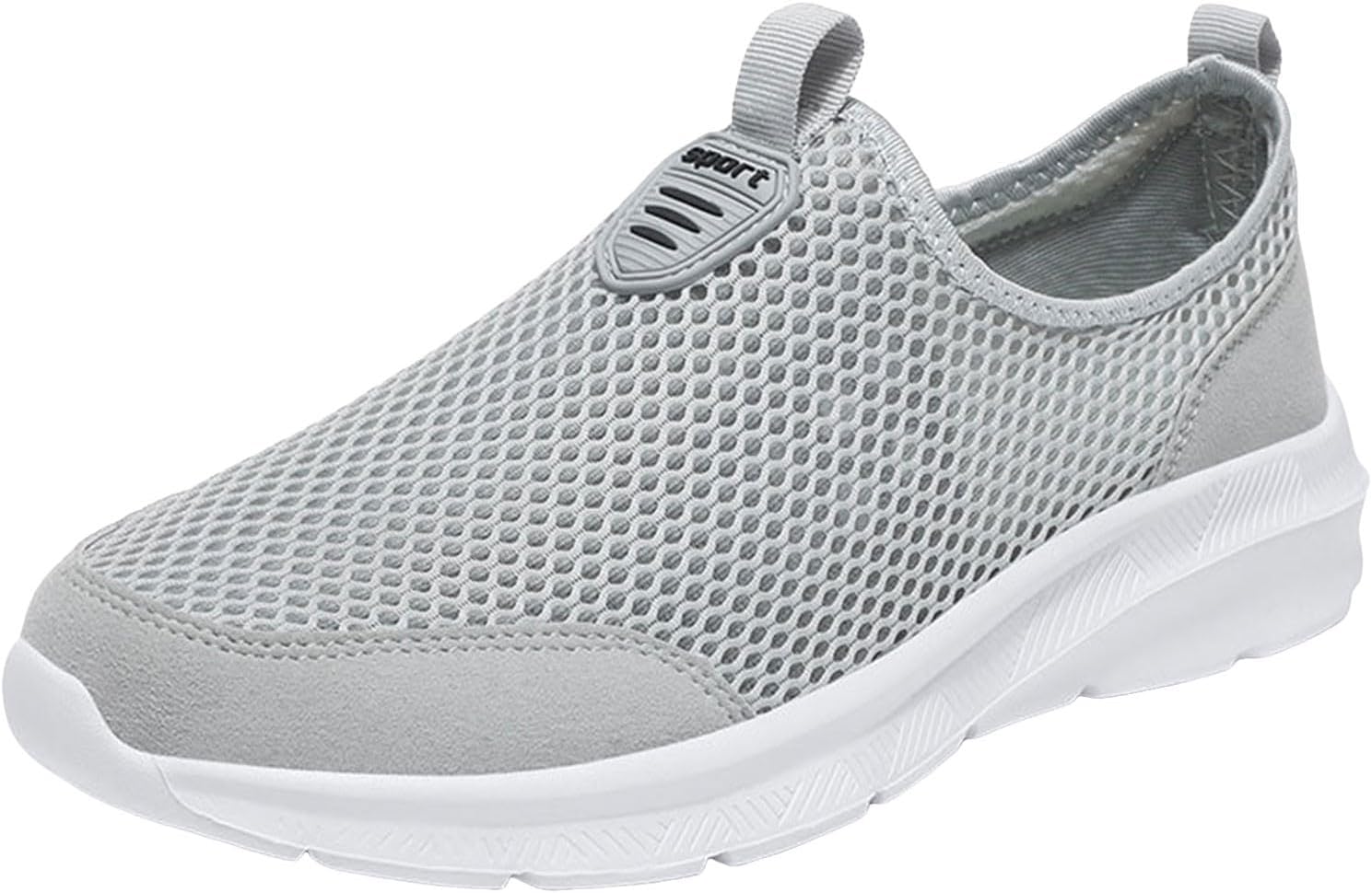 Мужские нескользящие прогулочные кроссовки, удобные слипоны, дышащие с сеткой, повседневные, с мягкой подошвой, спортивная обувь Iwihmiv, светло-серый
Мужские нескользящие прогулочные кроссовки, удобные слипоны, дышащие с сеткой, повседневные, с мягкой подошвой, спортивная обувь Iwihmiv, светло-серый