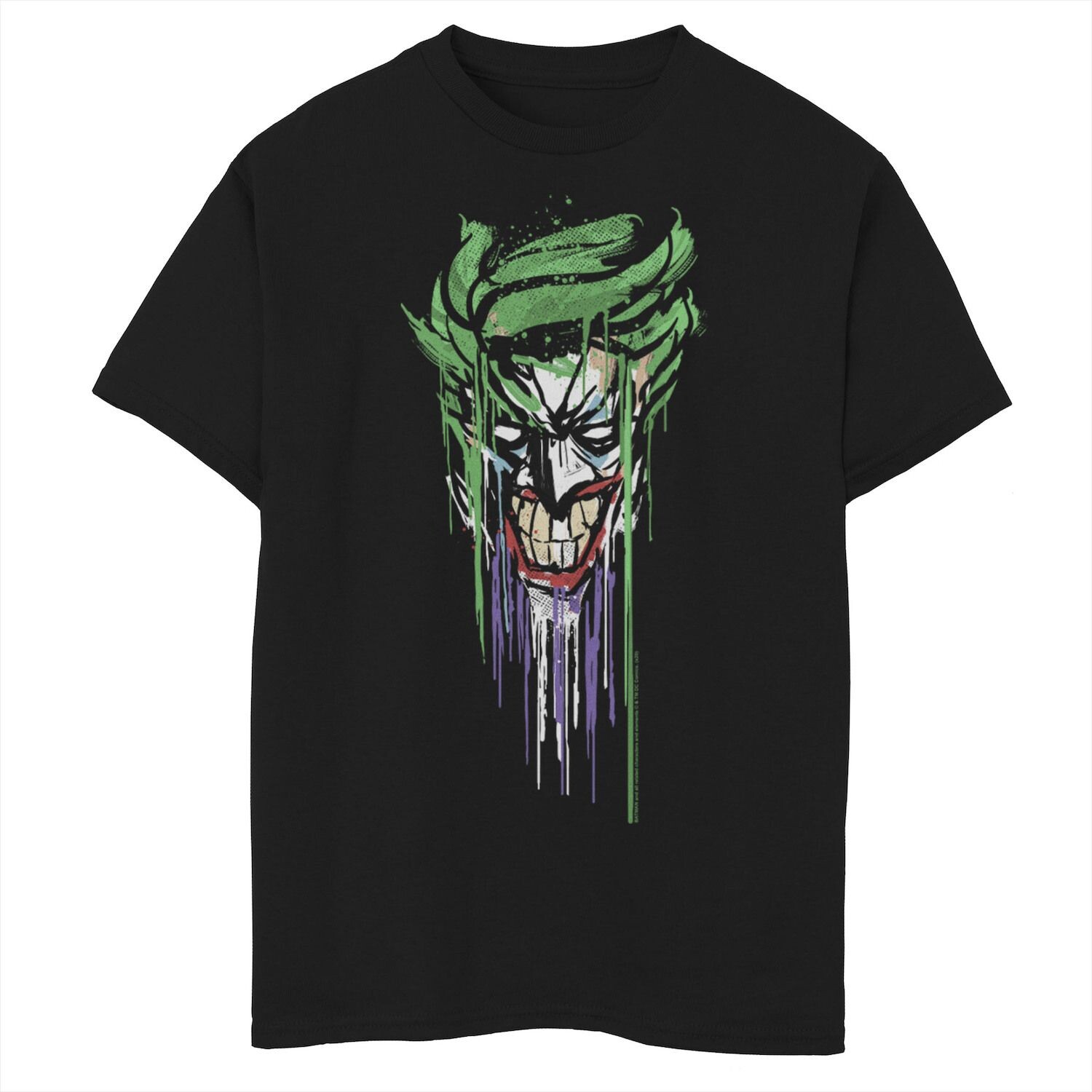 Футболка с графическим рисунком «Джокер» для мальчиков 8–20 лет DC Fandome Paint Drip Портрет DC Comics, черный
Футболка с графическим рисунком «Джокер» для мальчиков 8–20 лет DC Fandome Paint Drip Портрет DC Comics, черный