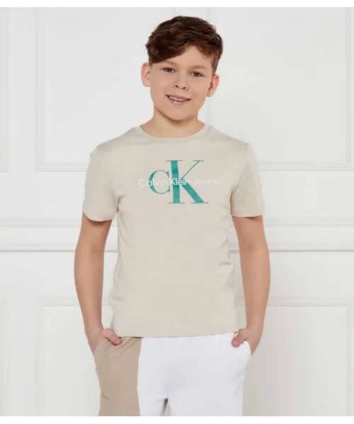 Футболка Regular fit Calvin Klein Jeans, бежевый 
Футболка Regular fit Calvin Klein Jeans, бежевый