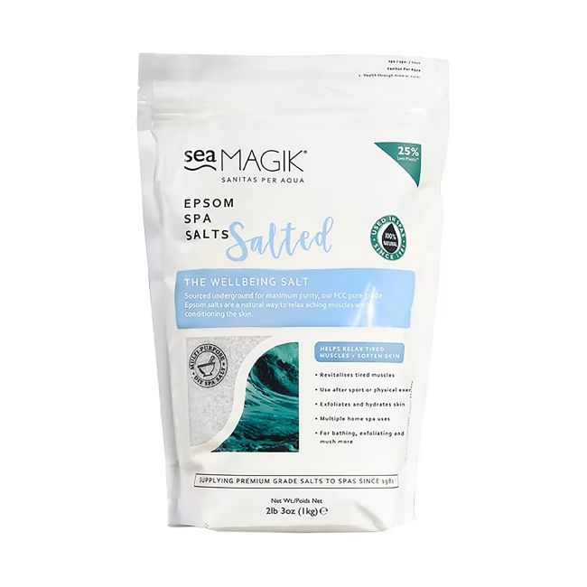 Соль для ванны Sea Magik Salted Epsom Spa Dead Sea Spa Magik, 1 кг
Соль для ванны Sea Magik Salted Epsom Spa Dead Sea Spa Magik, 1 кг