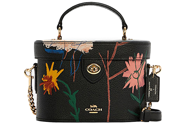 Сумка через плечо Basquiat Collaboration PVC малая женская черная с принтом COACH 
Сумка через плечо Basquiat Collaboration PVC малая женская черная с принтом COACH