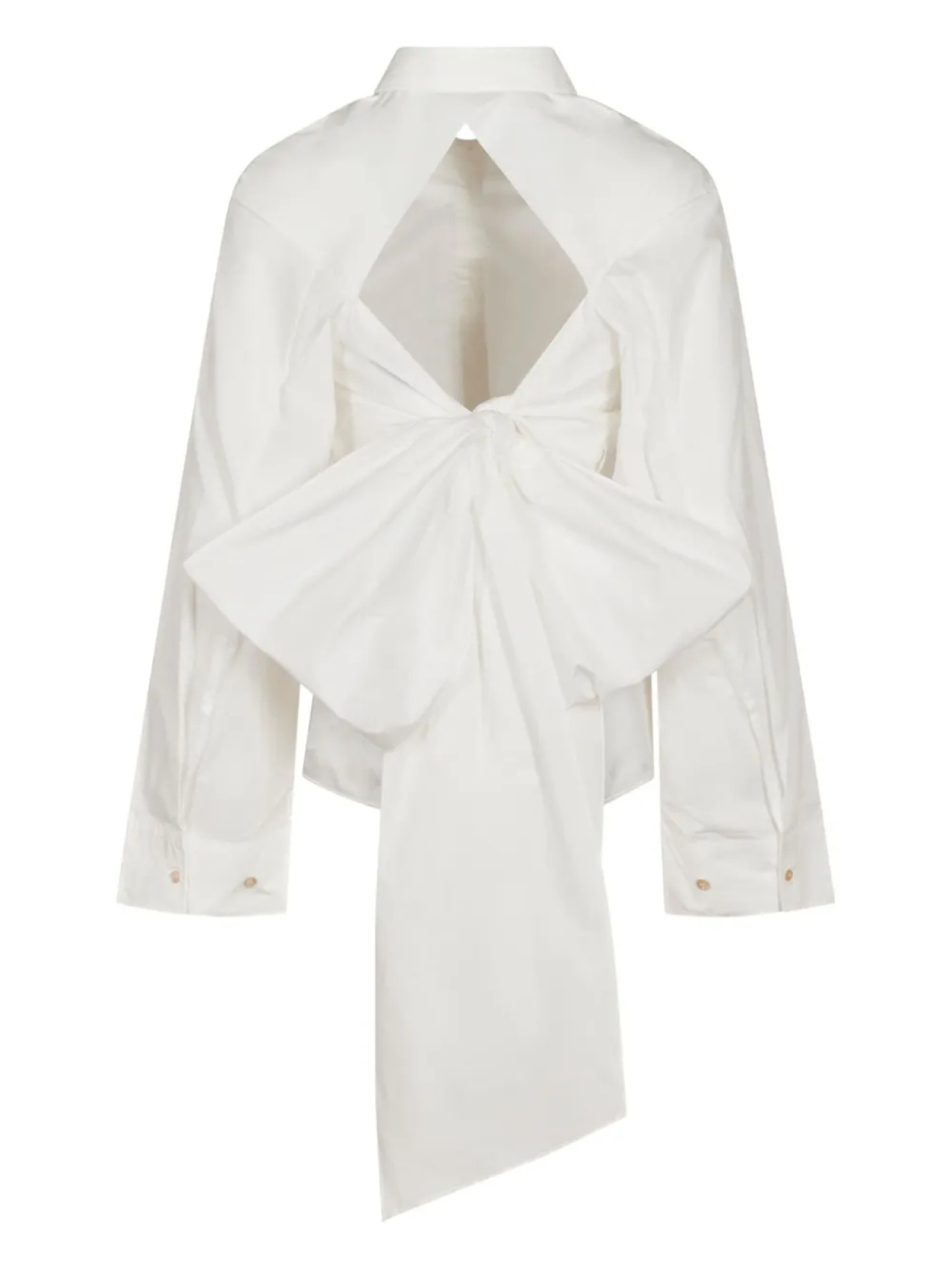 Асимметричная рубашка с завязками на спине Forte Forte, белый
Асимметричная рубашка с завязками на спине Forte Forte, белый