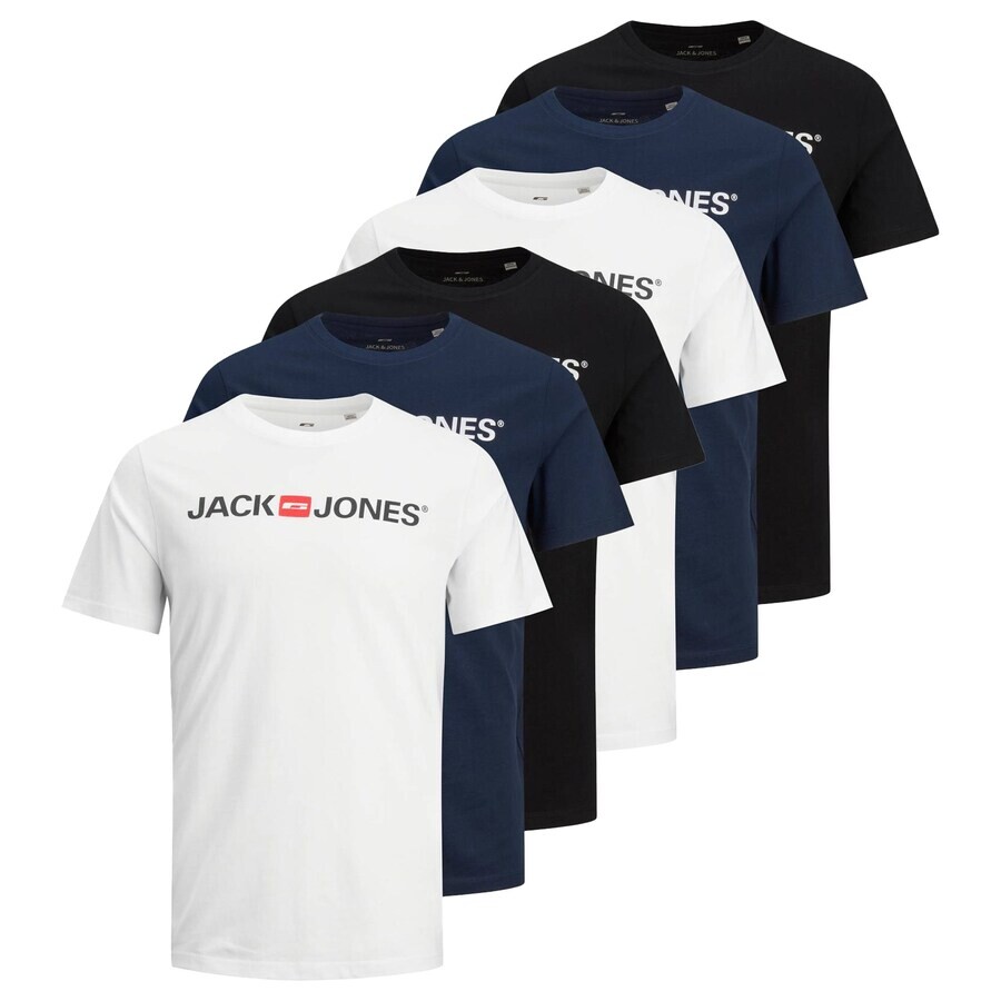 Футболка JACK & JONES, темно-синий/черный/белый
Футболка JACK & JONES, темно-синий/черный/белый