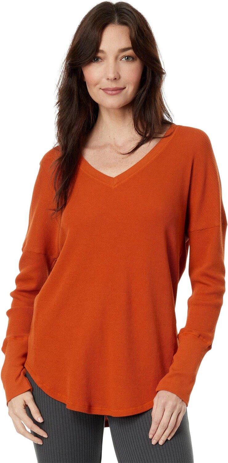 Топ Mod-o-doc Washed Cotton Modal Thermal Long Sleeve V-Neck Tunic, цвет Autumn Pumpkin
Топ Mod-o-doc Washed Cotton Modal Thermal Long Sleeve V-Neck Tunic, цвет Autumn Pumpkin