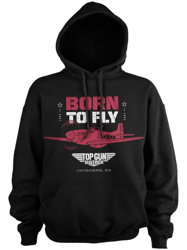 Толстовка Born To Fly Hoodie черного цвета TOP GUN
Толстовка Born To Fly Hoodie черного цвета TOP GUN