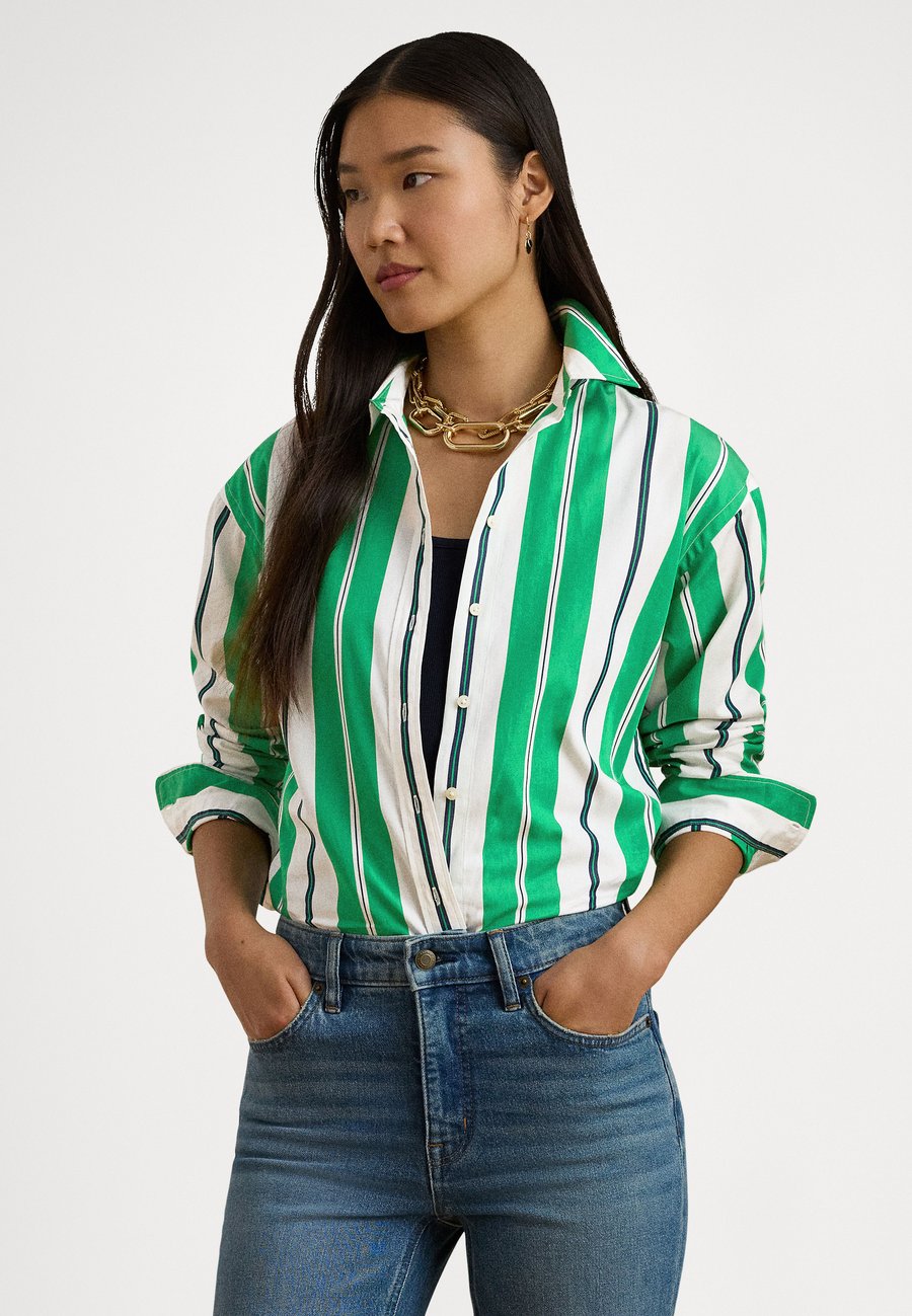 Блуза Lauren Ralph Lauren Petite RELAXED FIT STRIPED BROADCLOTH SHIRT, Green/Blue/White/Multi-Coloured
Блуза Lauren Ralph Lauren Petite RELAXED FIT STRIPED BROADCLOTH SHIRT, Green/Blue/White/Multi-Coloured