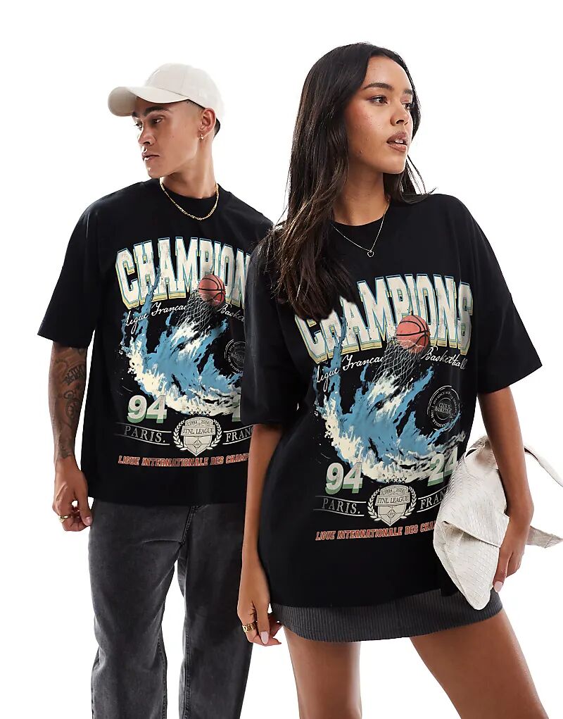 Футболка оверсайз с принтом Champions front черного цвета PRNT
Футболка оверсайз с принтом Champions front черного цвета PRNT