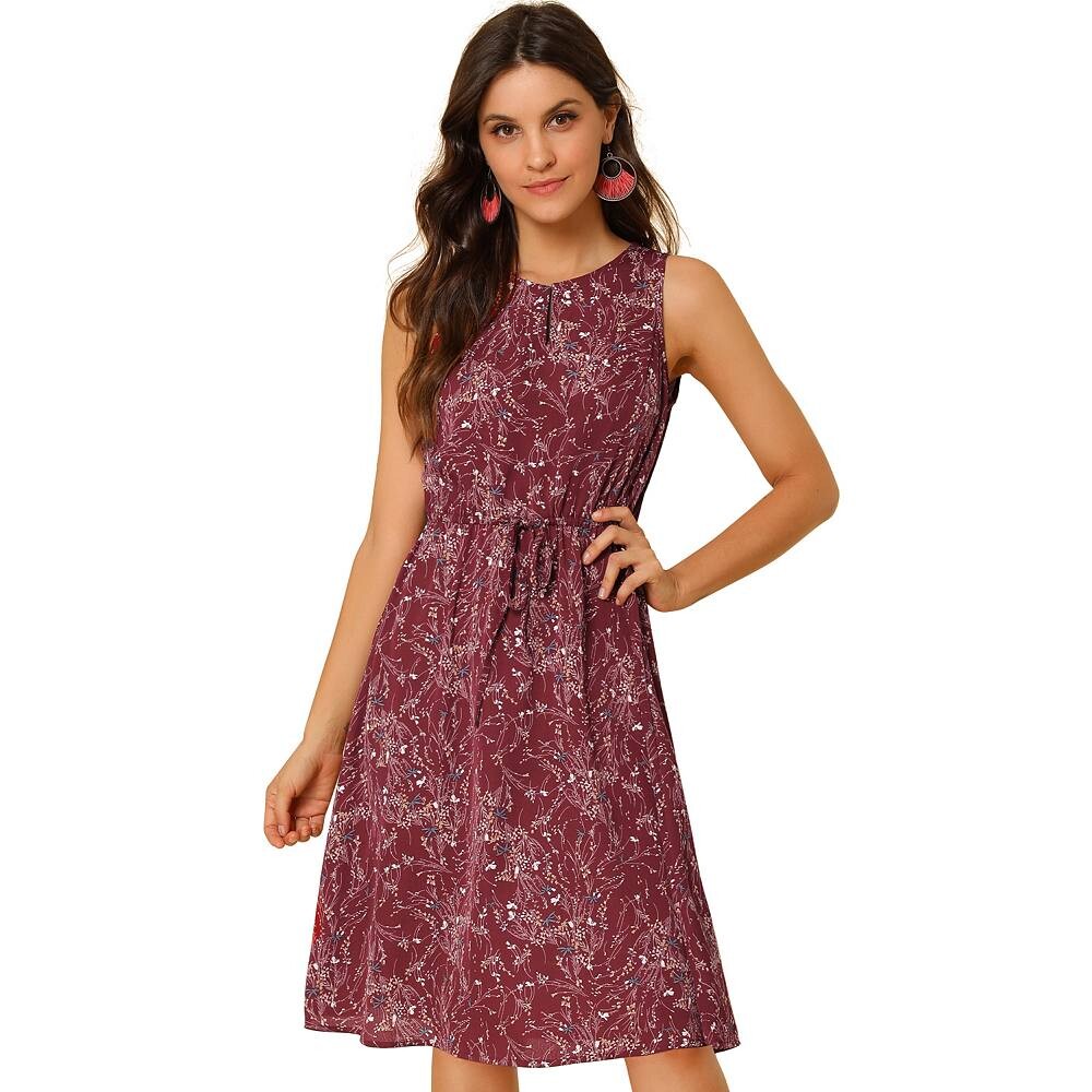 Женское повседневное платье без рукавов с разрезом в горошек и принтом ALLEGRA K, цвет Burgundy
Женское повседневное платье без рукавов с разрезом в горошек и принтом ALLEGRA K, цвет Burgundy