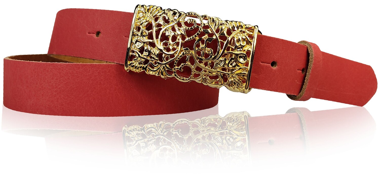 Кожаный ремень FRONHOFER, красный
Кожаный ремень FRONHOFER, красный