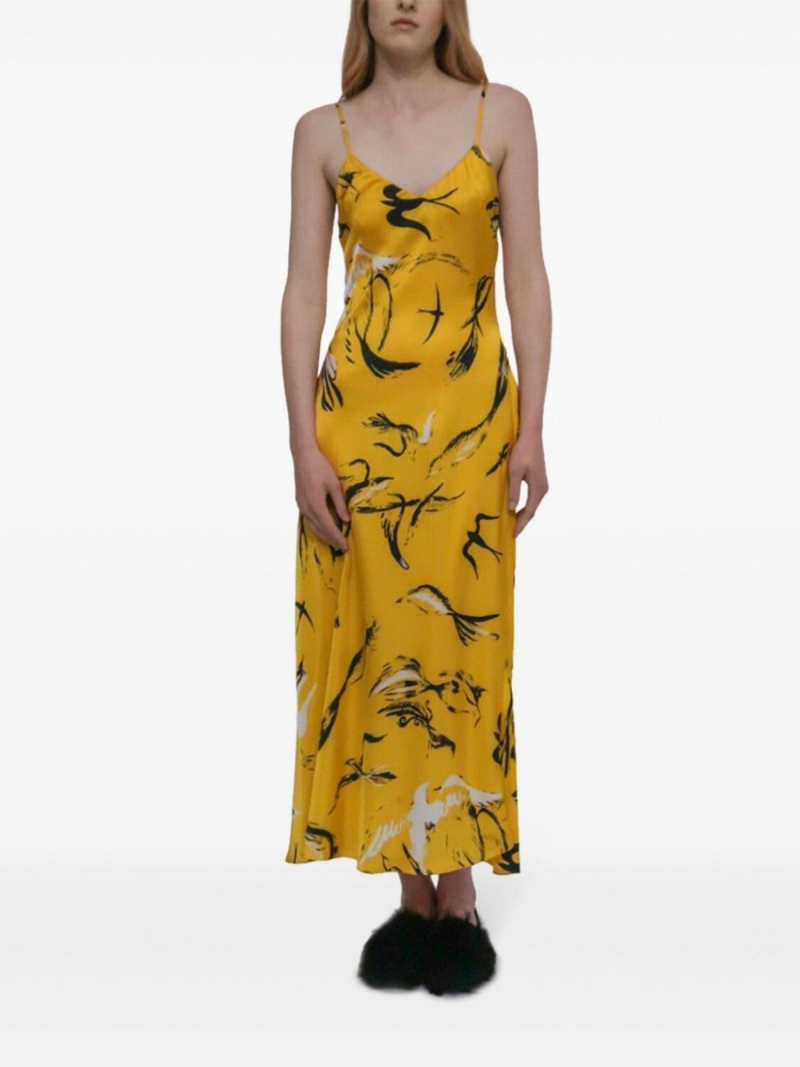 Платье-комбинация Rosetta Getty Painted Birds-print, желтый
Платье-комбинация Rosetta Getty Painted Birds-print, желтый