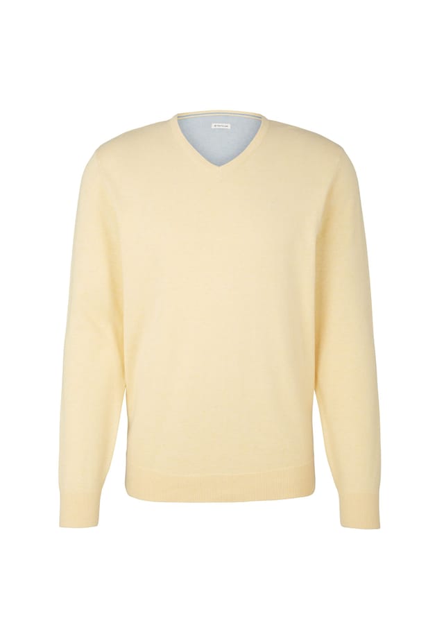 Вязаный свитер с v-образным вырезом Tom Tailor, желтый
Вязаный свитер с v-образным вырезом Tom Tailor, желтый