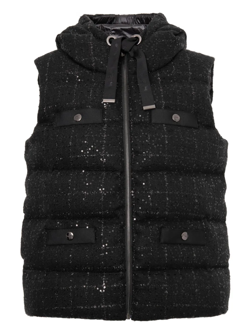 Бессемковый стеганый жилет из твида Weill Paris, черный
Бессемковый стеганый жилет из твида Weill Paris, черный