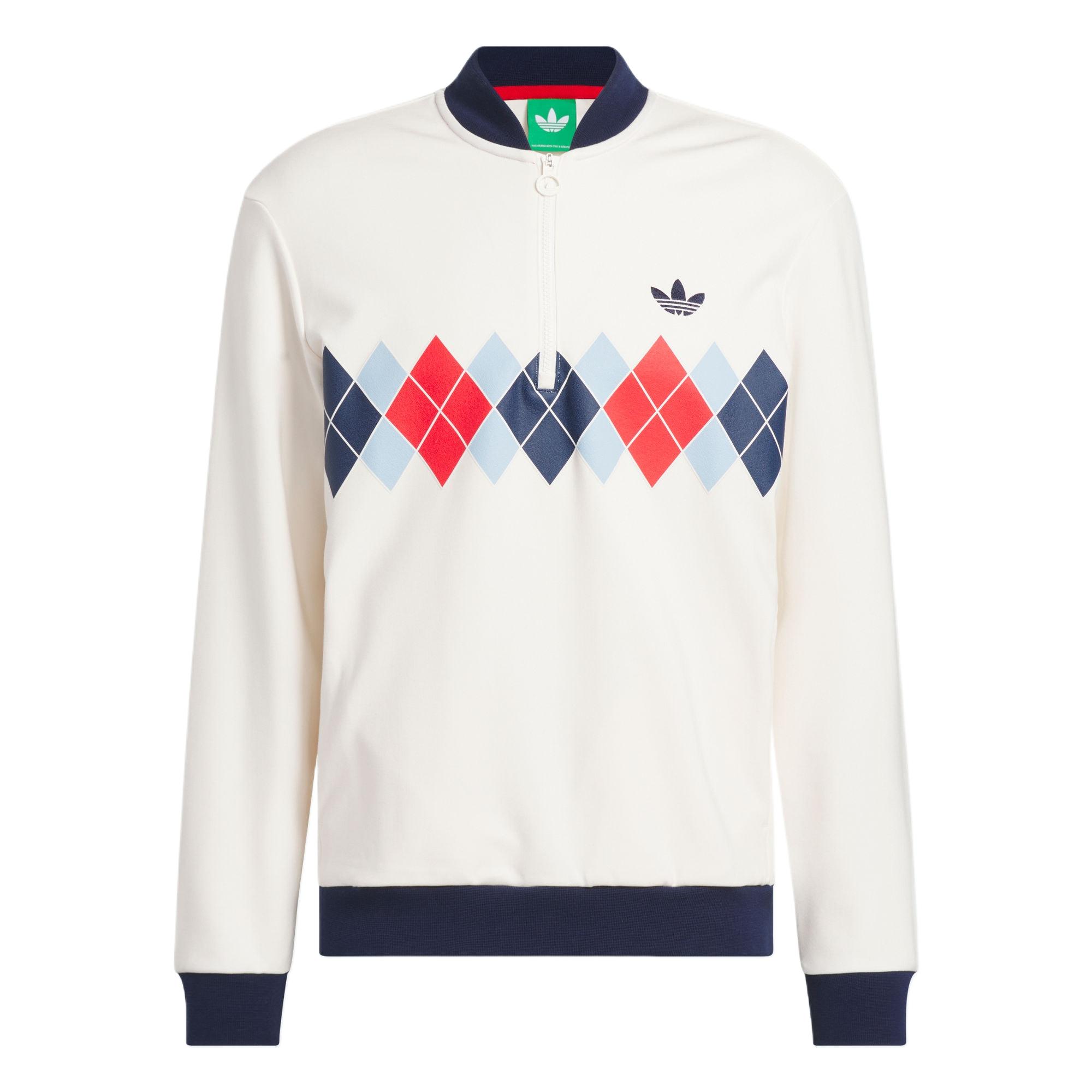 Argyle Printed 1/4 Zip Sweatshirt Adidas Originals, белый
Argyle Printed 1/4 Zip Sweatshirt Adidas Originals, белый