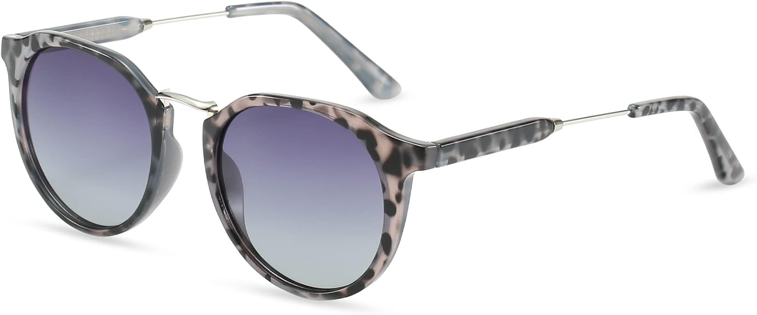 Поляризованные солнцезащитные очки ZENOTTIC в винтажном классическом стиле, круглые, ретро, с защитой от УФ-излучения UV400 и металлической оправой, для мужчин и женщин, Grey
Поляризованные солнцезащитные очки ZENOTTIC в винтажном классическом стиле, круглые, ретро, с защитой от УФ-излучения UV400 и металлической оправой, для мужчин и женщин, Grey