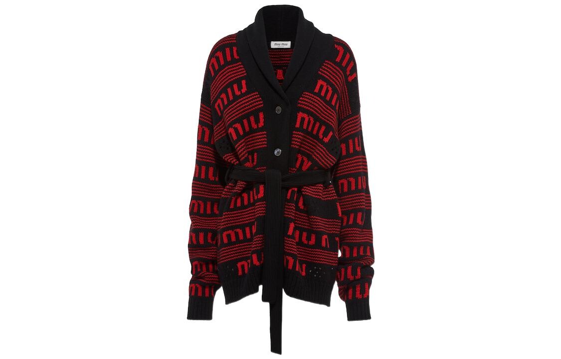 Кашемировый свитер женский черный/красный Miu Miu
Кашемировый свитер женский черный/красный Miu Miu