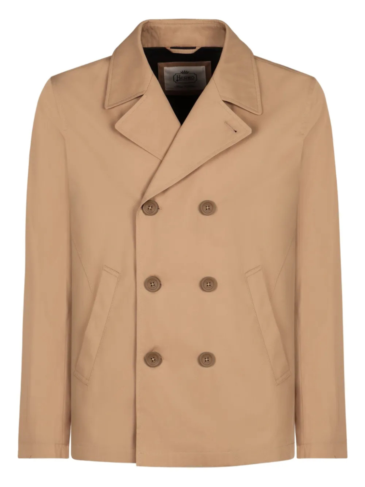 Двубортный бушлат Herno, нейтральный
Двубортный бушлат Herno, нейтральный