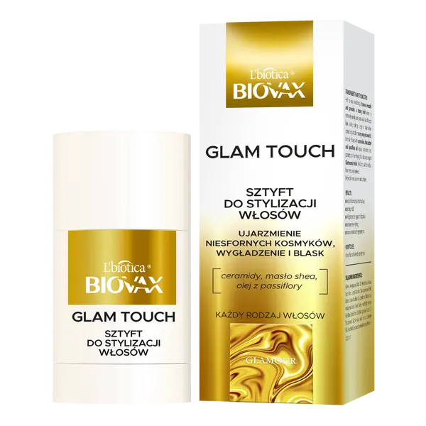 Разглаживающая палочка для укрощения волос, 25 мл L'Biotica Biovax Glamour glam touch
Разглаживающая палочка для укрощения волос, 25 мл L'Biotica Biovax Glamour glam touch