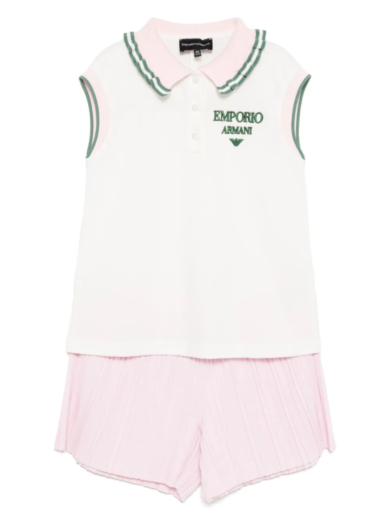 Emporio Armani Kids комплект из футболки и шортов с вышитым логотипом, белый
Emporio Armani Kids комплект из футболки и шортов с вышитым логотипом, белый