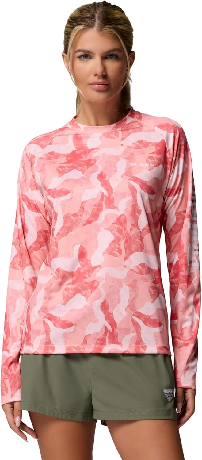 Женская футболка Columbia PFG Super Tidal с длинным рукавом, рыболовная рубашка, цвет Tiki Pink Leaf Camo, размер M, Розовый, Женская футболка Columbia PFG Super Tidal с длинным рукавом, рыболовная рубашка, цвет Tiki Pink Leaf Camo, размер M
Женская футболка Columbia PFG Super Tidal с длинным рукавом, рыболовная рубашка, цвет Tiki Pink Leaf Camo, размер M, Розовый, Женская футболка Columbia PFG Super Tidal с длинным рукавом, рыболовная рубашка, цвет Tiki Pink Leaf Camo, размер M
