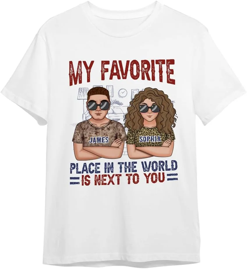 Персонализированная футболка для пар с надписью I Love Every Inch of You
Персонализированная футболка для пар с надписью I Love Every Inch of You