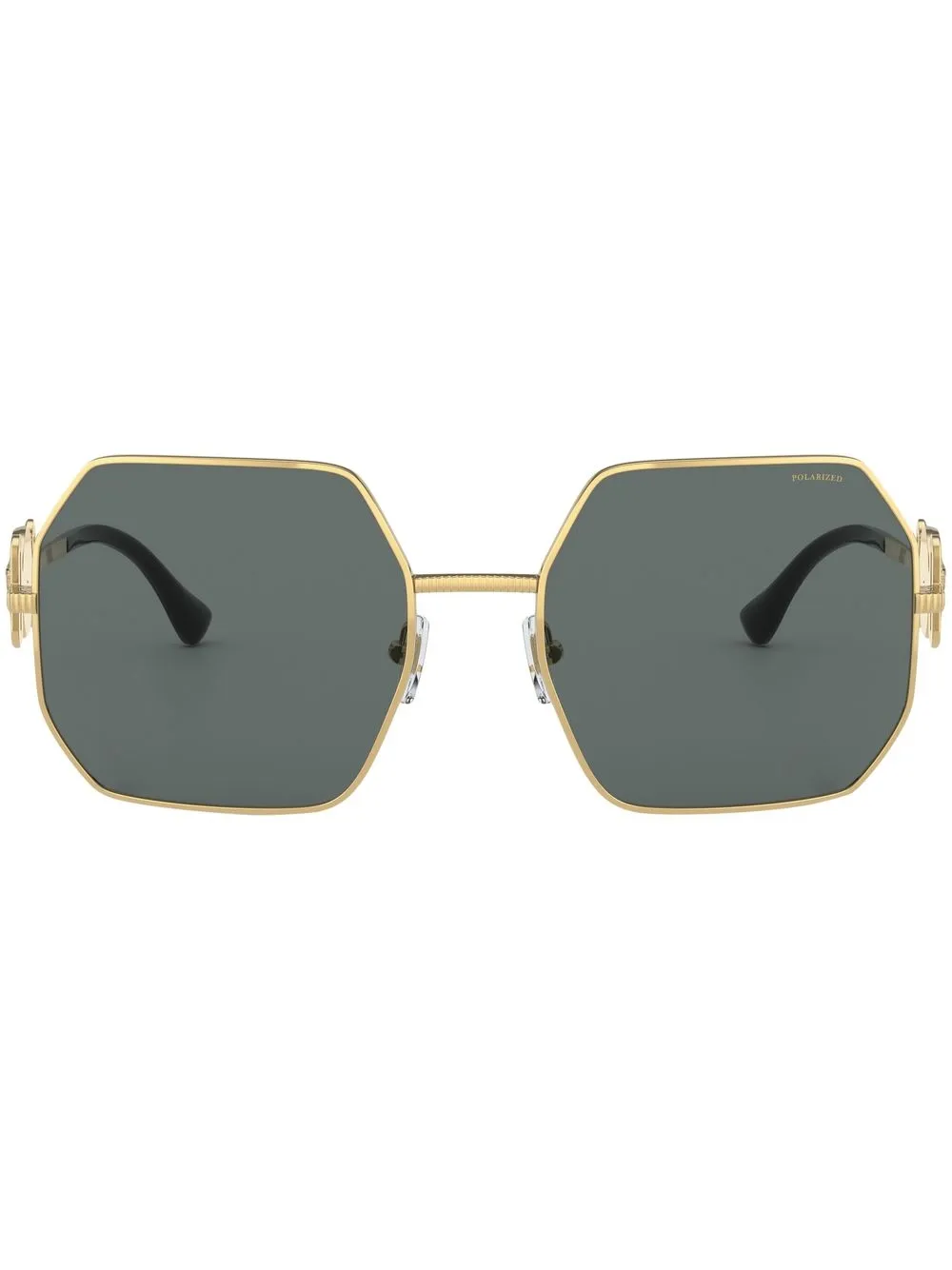 Солнцезащитные очки в геометричной оправе с декором Medusa Versace, золотистый
Солнцезащитные очки в геометричной оправе с декором Medusa Versace, золотистый