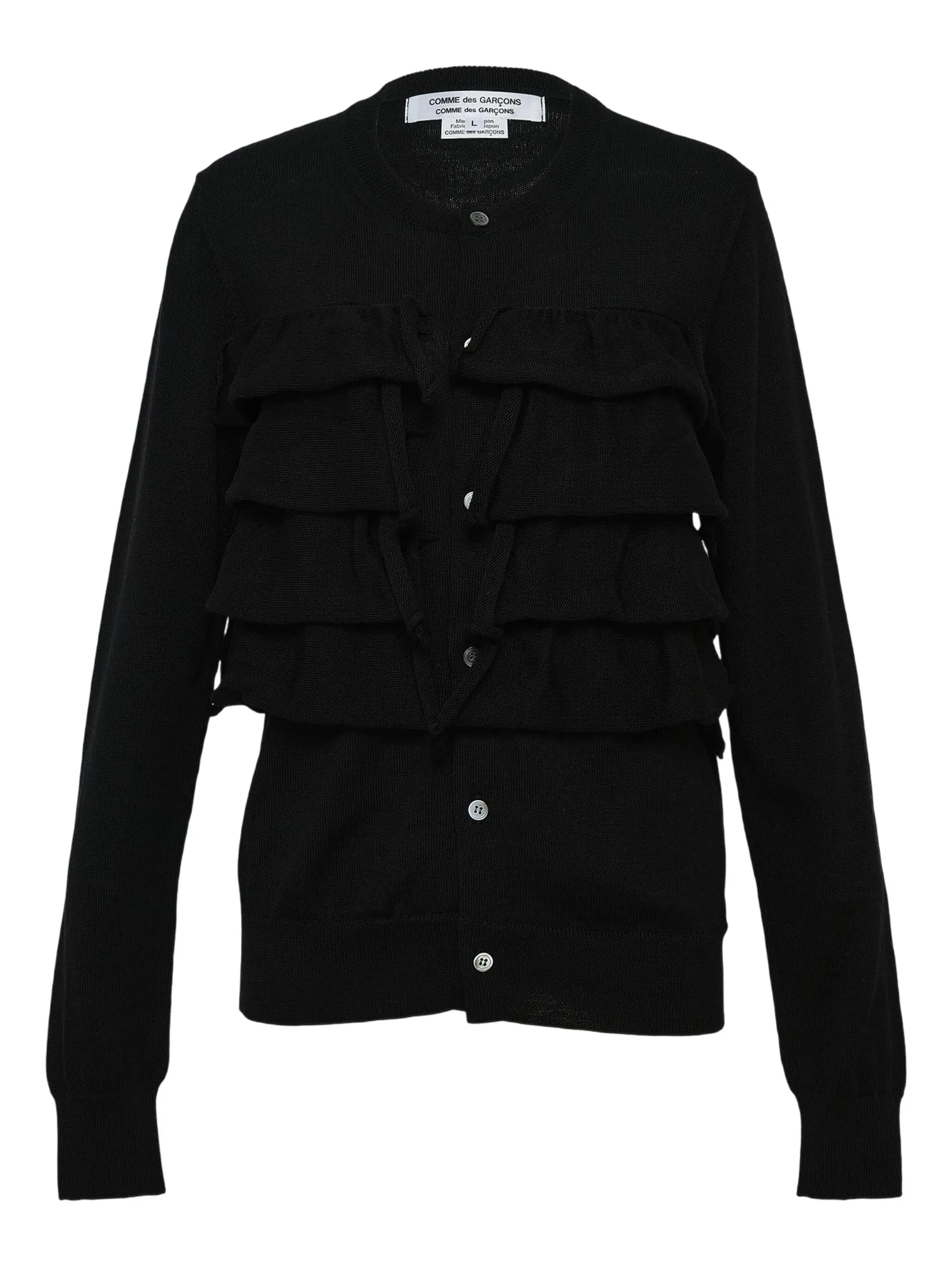 Кардиган с оборками Comme Des Garçons Comme Des Garçons, черный
Кардиган с оборками Comme Des Garçons Comme Des Garçons, черный