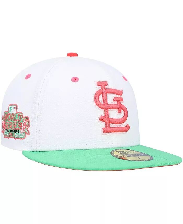 Мужская бело-зеленая шляпа St. Louis Cardinals World Series 2011 Watermelon Lolli 59Fifty New Era
Мужская бело-зеленая шляпа St. Louis Cardinals World Series 2011 Watermelon Lolli 59Fifty New Era