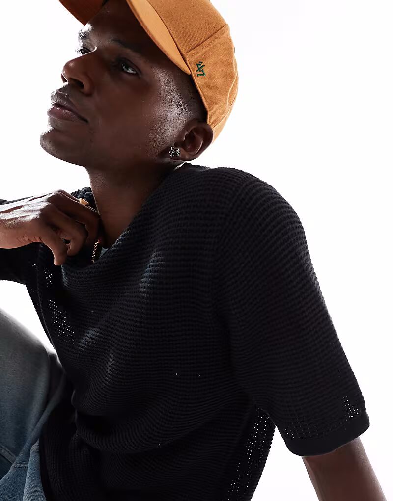 Футболка Jack & Jones крючком черного цвета
Футболка Jack & Jones крючком черного цвета