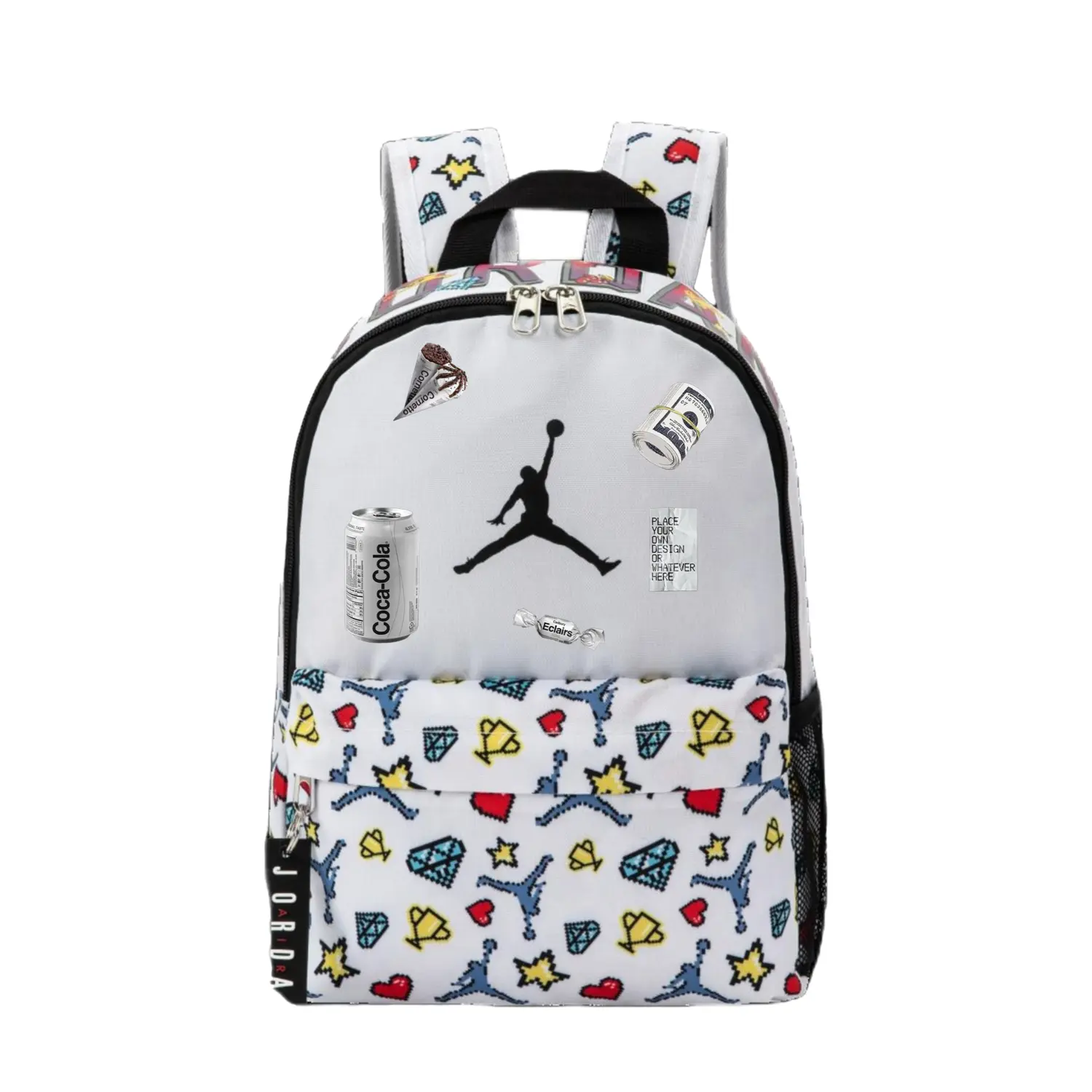 Jordan Полиэстеровый рюкзак унисекс белый, Quality Life 
Jordan Полиэстеровый рюкзак унисекс белый, Quality Life