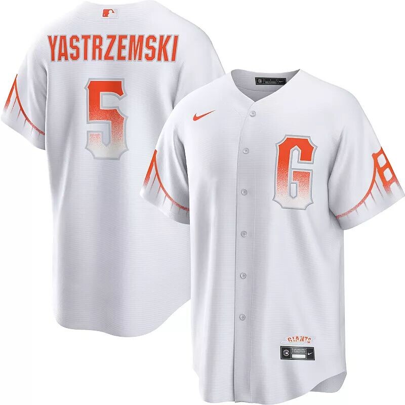Мужская майка Nike San Francisco Giants Mike Yastrzemski #5 2023 City Connect Cool Base
Мужская майка Nike San Francisco Giants Mike Yastrzemski #5 2023 City Connect Cool Base