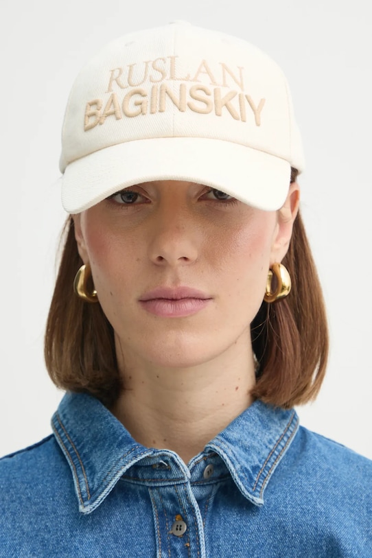 Хлопковая кепка с козырьком Ruslan Baginskiy, бежевый
Хлопковая кепка с козырьком Ruslan Baginskiy, бежевый