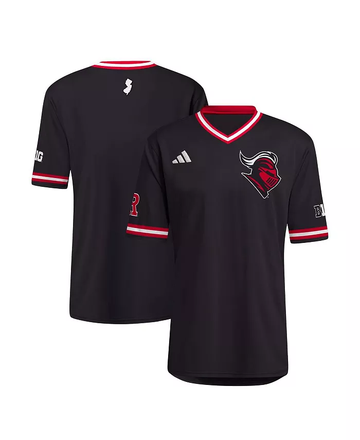 Мужская бейсбольная реплика-джерси Rutgers Scarlet Knights черного цвета adidas
Мужская бейсбольная реплика-джерси Rutgers Scarlet Knights черного цвета adidas