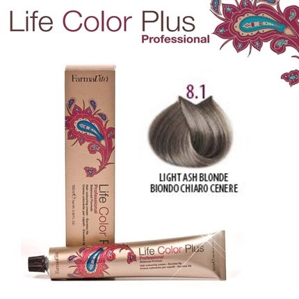 FarmaVita Life Color Plus Краска для волос 100мл 8.1 Светло-пепельный блондин
FarmaVita Life Color Plus Краска для волос 100мл 8.1 Светло-пепельный блондин