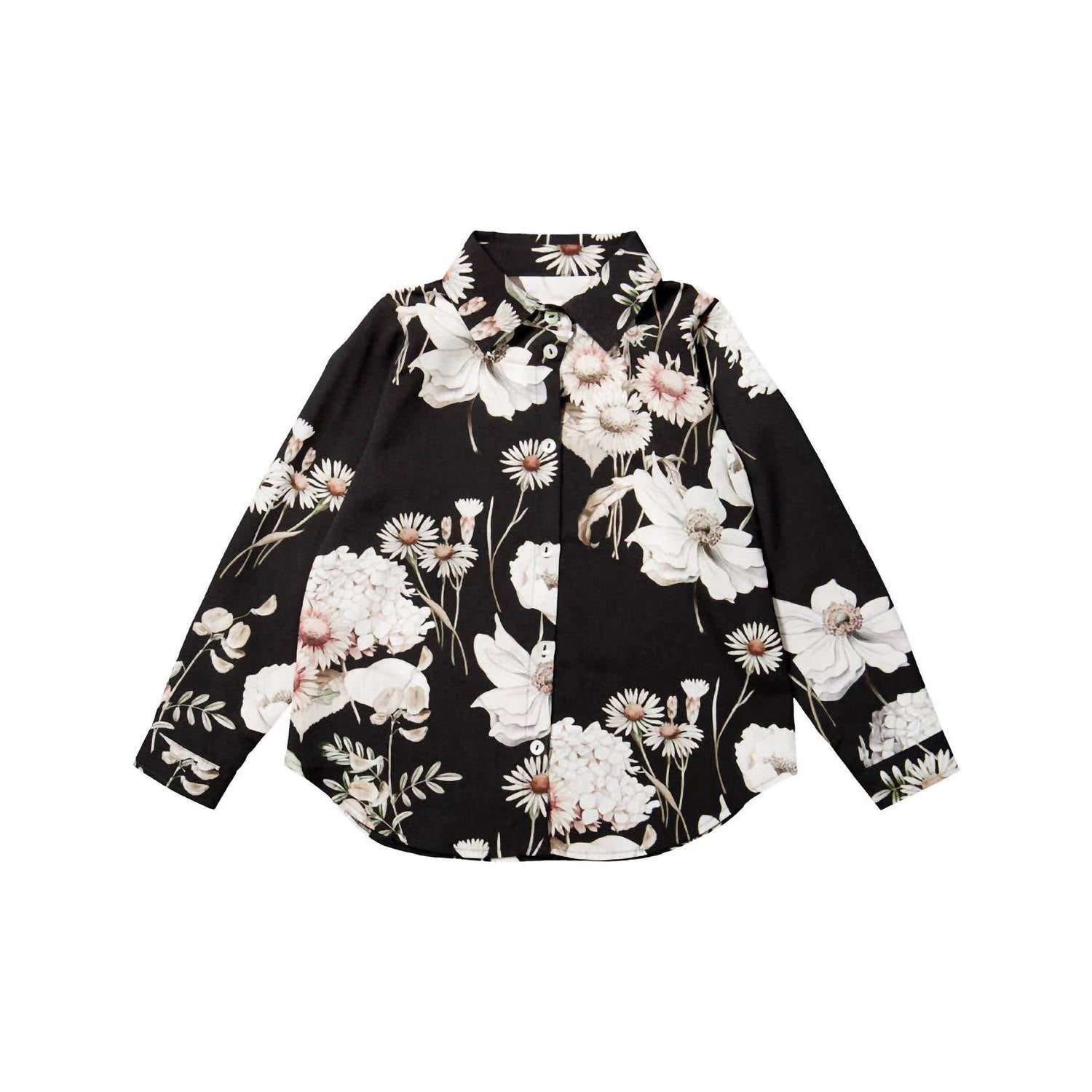 Топ с цветочным принтом для девочек черного цвета Christina Rohde
Топ с цветочным принтом для девочек черного цвета Christina Rohde