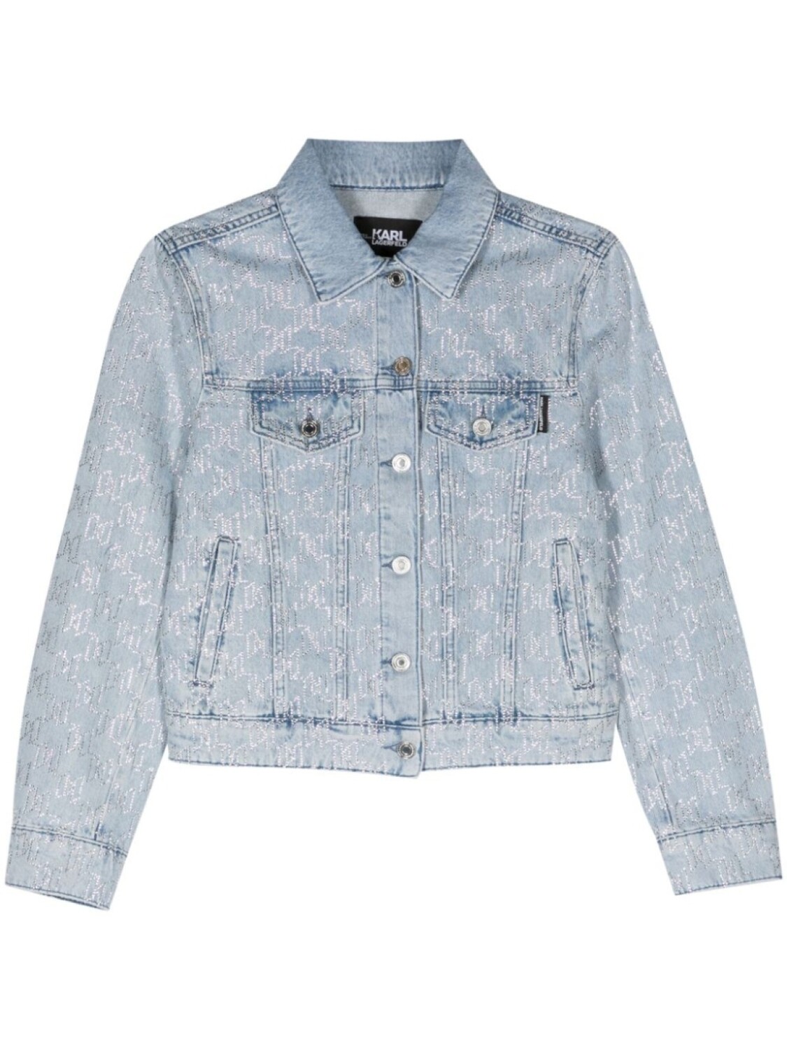 Karl Lagerfeld джинсовая куртка с монограммой, синий
Karl Lagerfeld джинсовая куртка с монограммой, синий