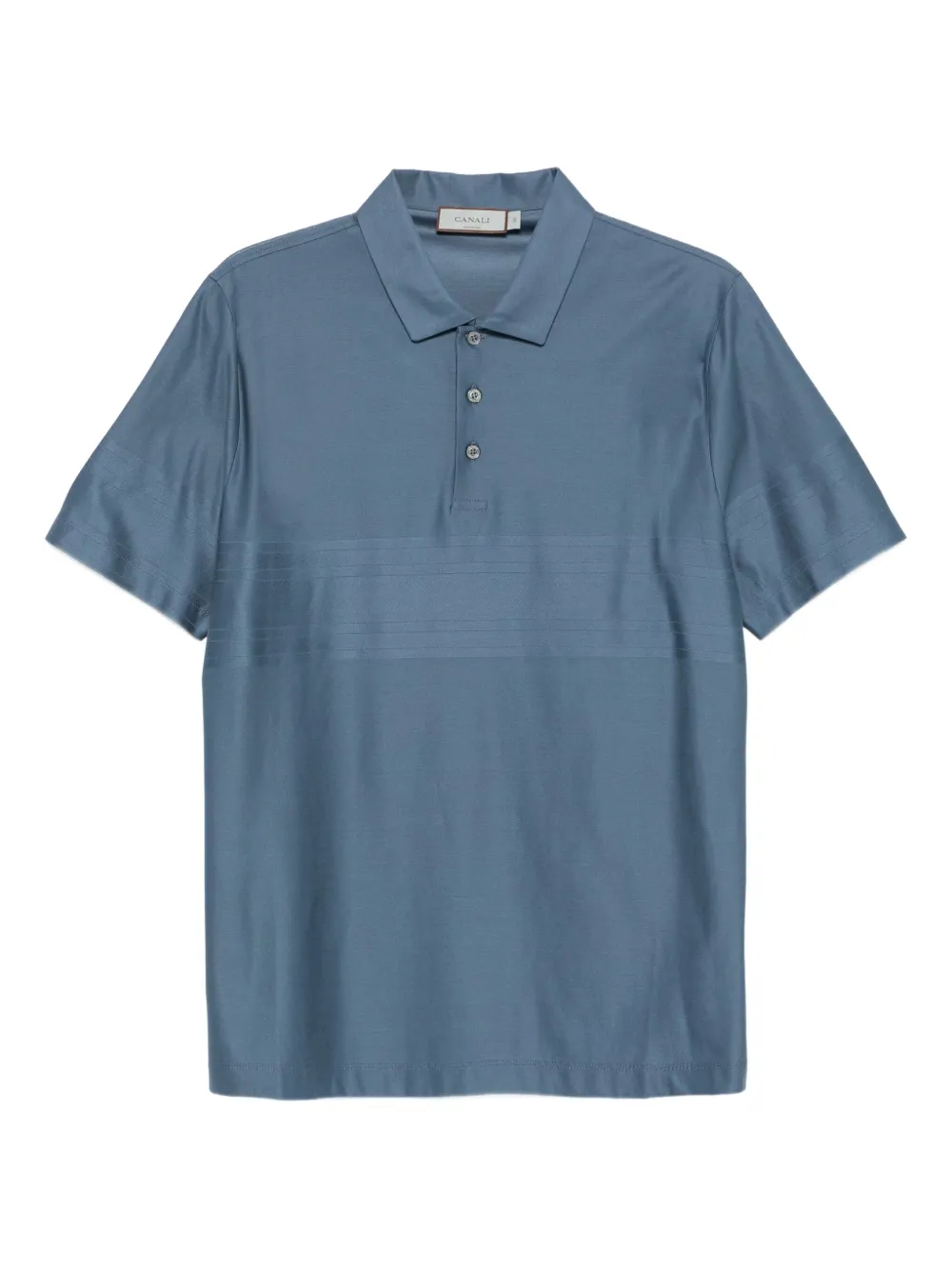 Рубашка поло с отделкой в полоску Canali, синий
Рубашка поло с отделкой в полоску Canali, синий