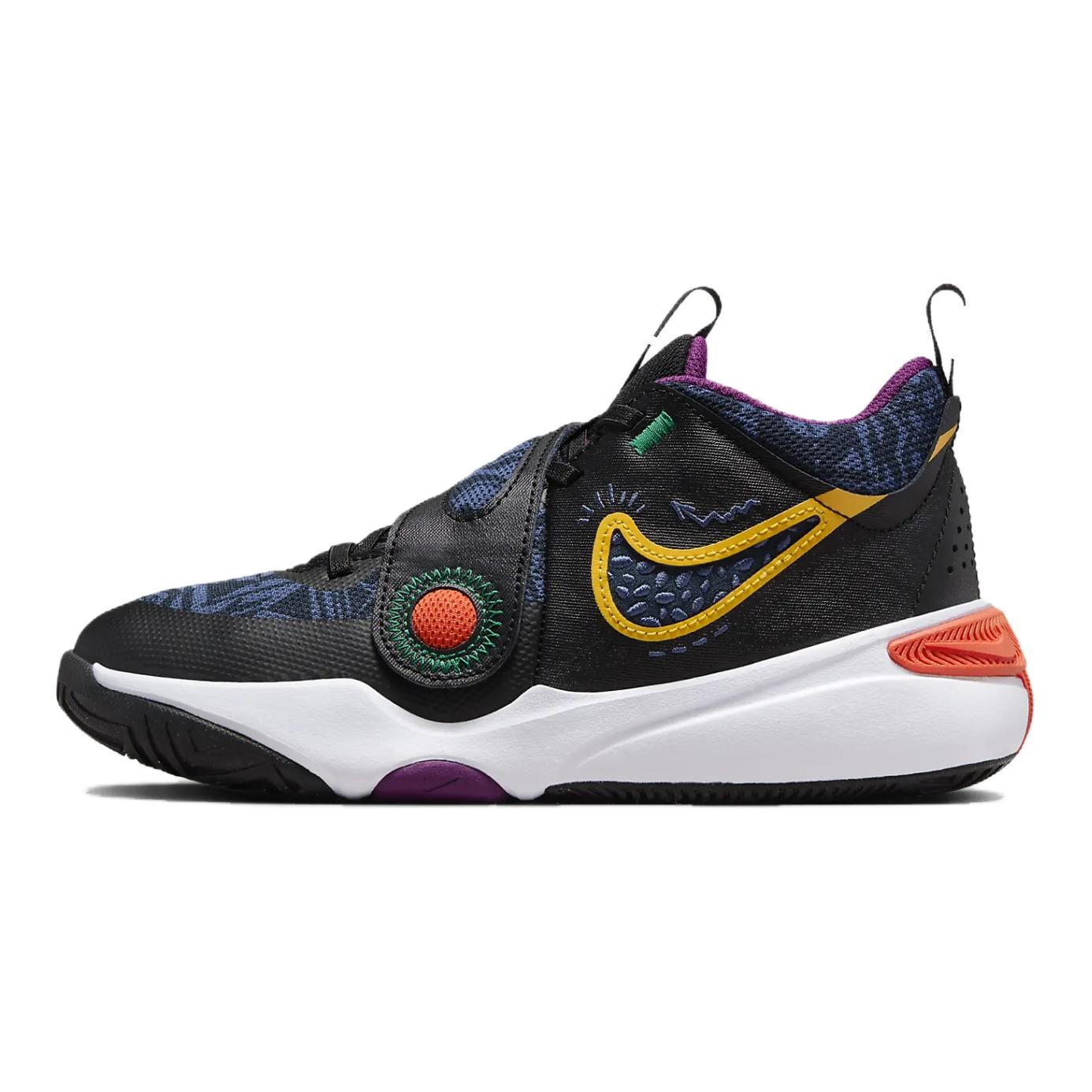 Баскетбольные кроссовки Team Hustle D 11 Kids GS Low-top Black/Yellow Nike, черный/желтый 
Баскетбольные кроссовки Team Hustle D 11 Kids GS Low-top Black/Yellow Nike, черный/желтый