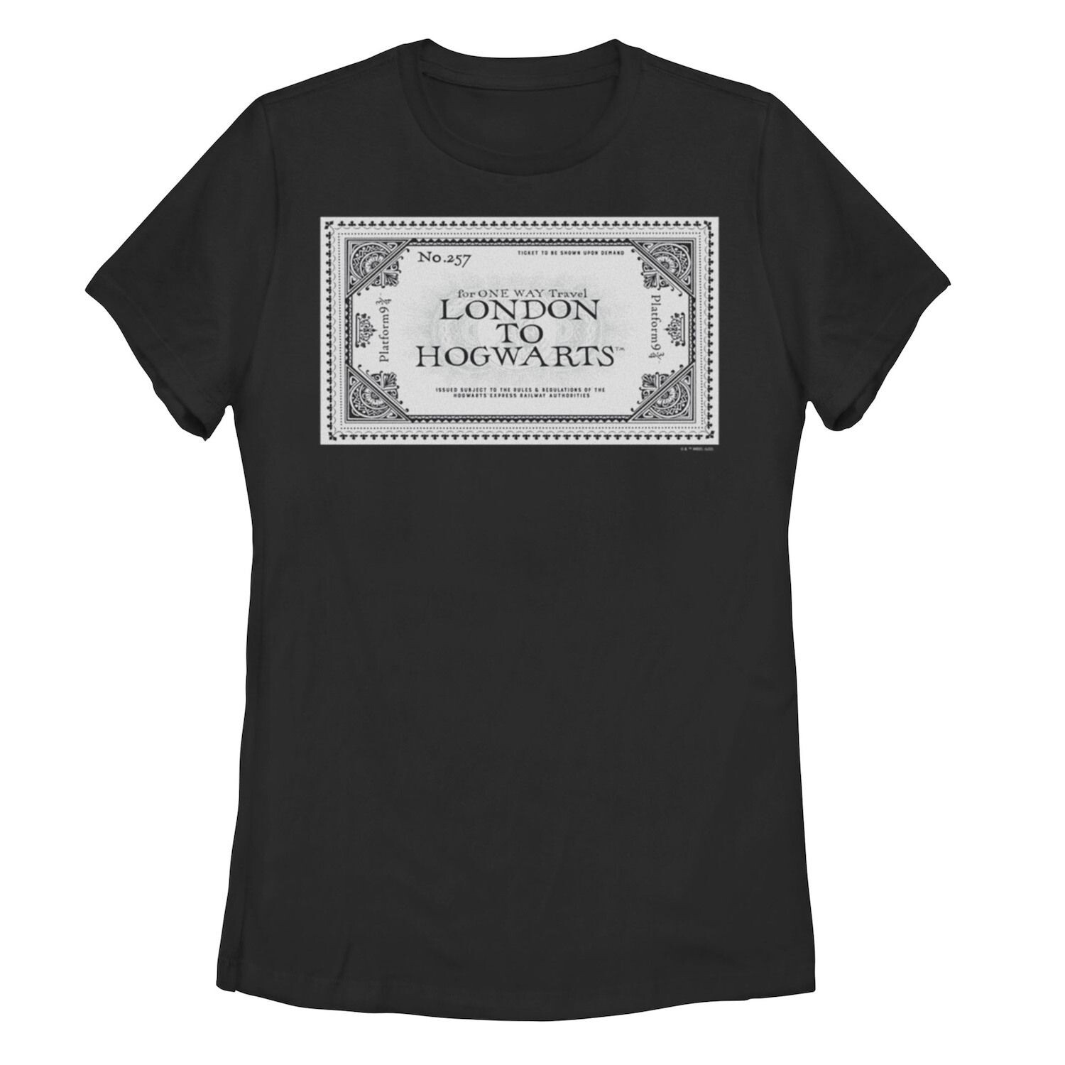 Футболка с рисунком «Гарри Поттер: Дары Смерти 2» для юниоров «Билет из Лондона в Хогвартс» Licensed Character
Футболка с рисунком «Гарри Поттер: Дары Смерти 2» для юниоров «Билет из Лондона в Хогвартс» Licensed Character