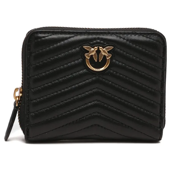 Кошелек Taylor на молнии из овечьей кожи наппа Pinko, черный 
Кошелек Taylor на молнии из овечьей кожи наппа Pinko, черный