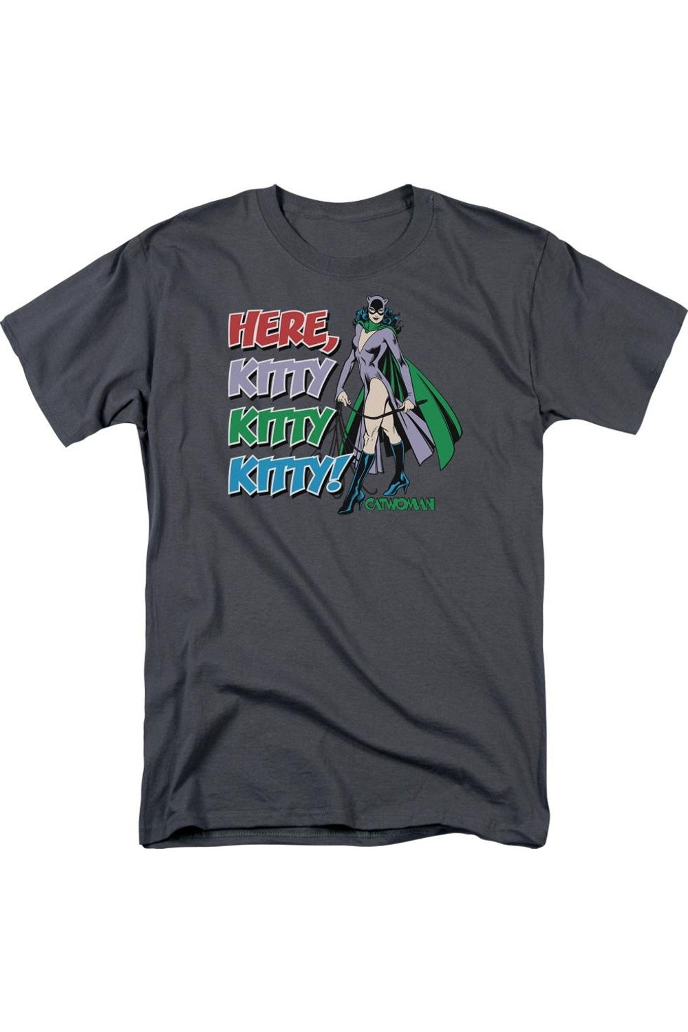 Футболка с коротким рукавом для взрослых DC Comics Here Kitty Gildan, цвет charcoal
Футболка с коротким рукавом для взрослых DC Comics Here Kitty Gildan, цвет charcoal