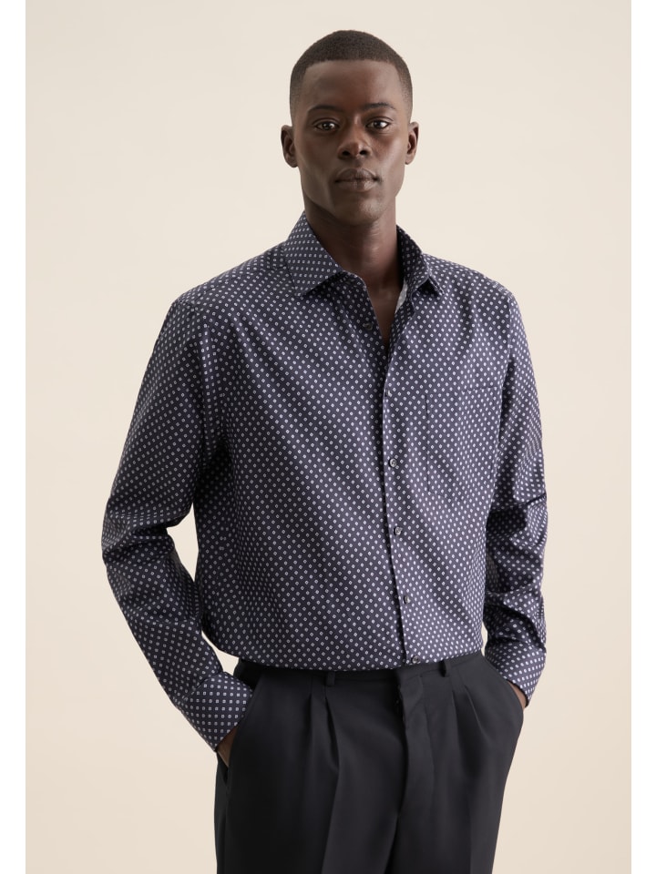 Рубашка Seidensticker, темно-синий
Рубашка Seidensticker, темно-синий