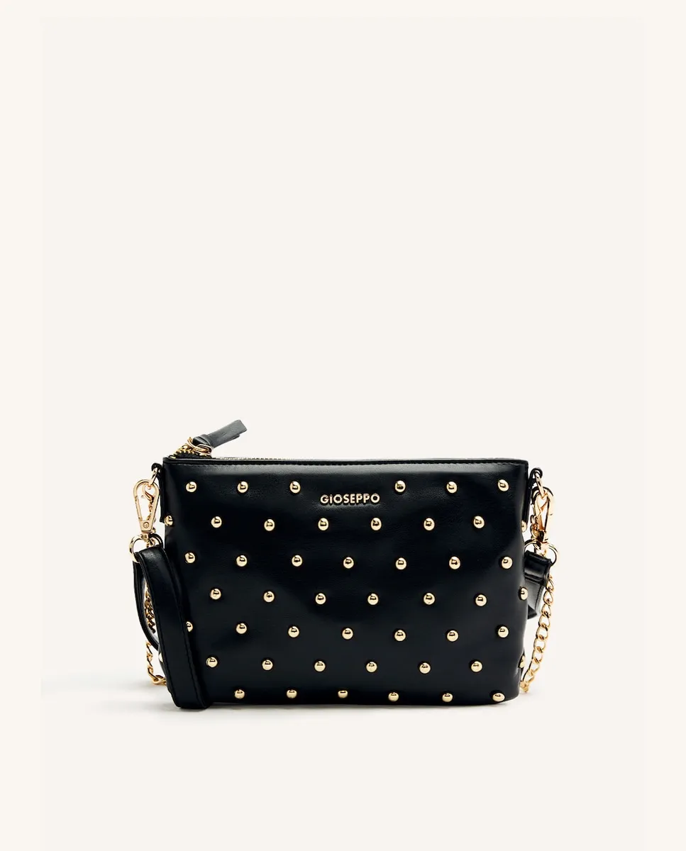 Сумка-бандо с заклепками и молнией со съемной ручкой Gioseppo, черный
Сумка-бандо с заклепками и молнией со съемной ручкой Gioseppo, черный