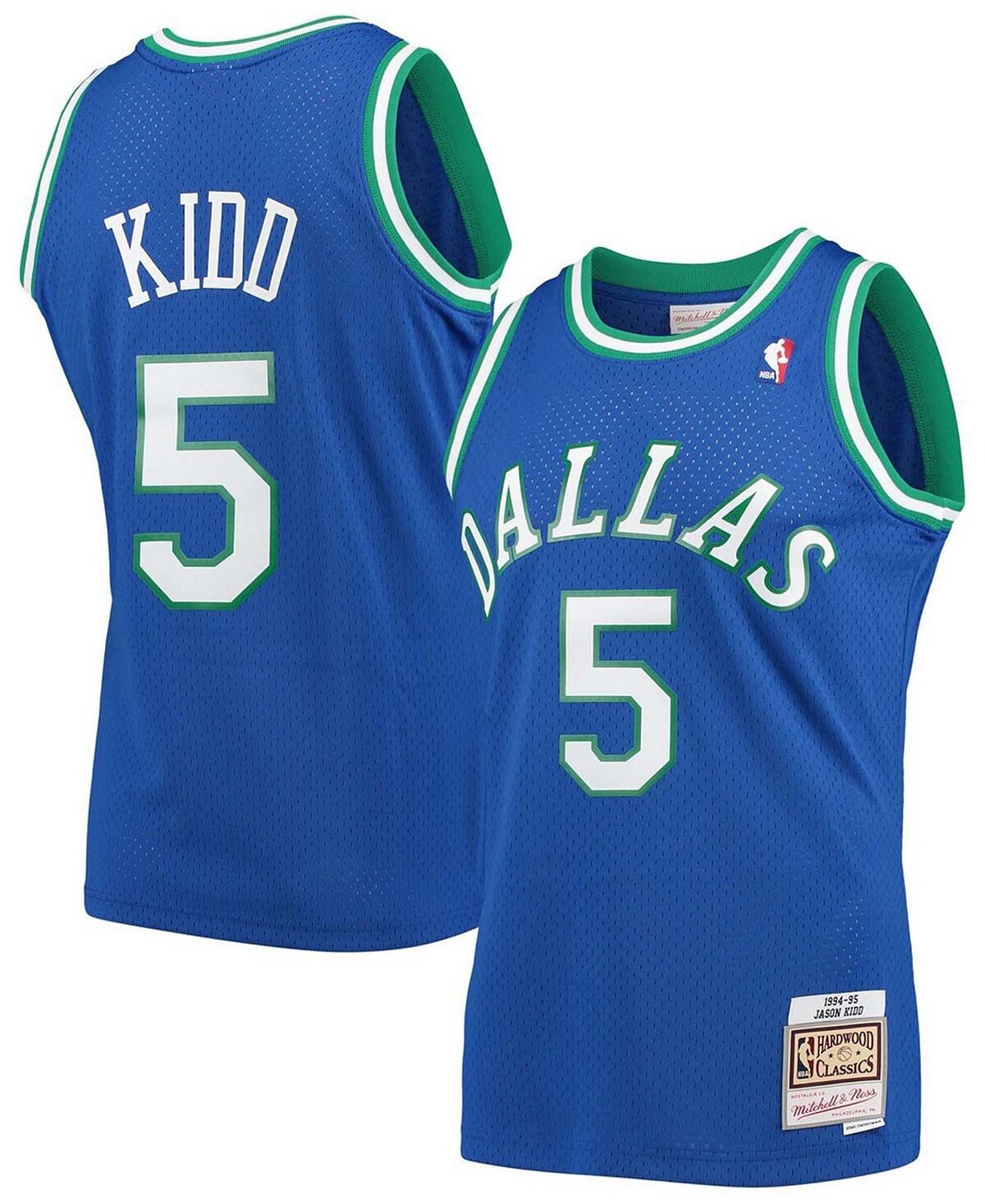 Мужская синяя майка Джейсона Кидда Даллас Маверикс 1994-95 годов Hardwood Classics Swingman Player Mitchell & Ness
Мужская синяя майка Джейсона Кидда Даллас Маверикс 1994-95 годов Hardwood Classics Swingman Player Mitchell & Ness