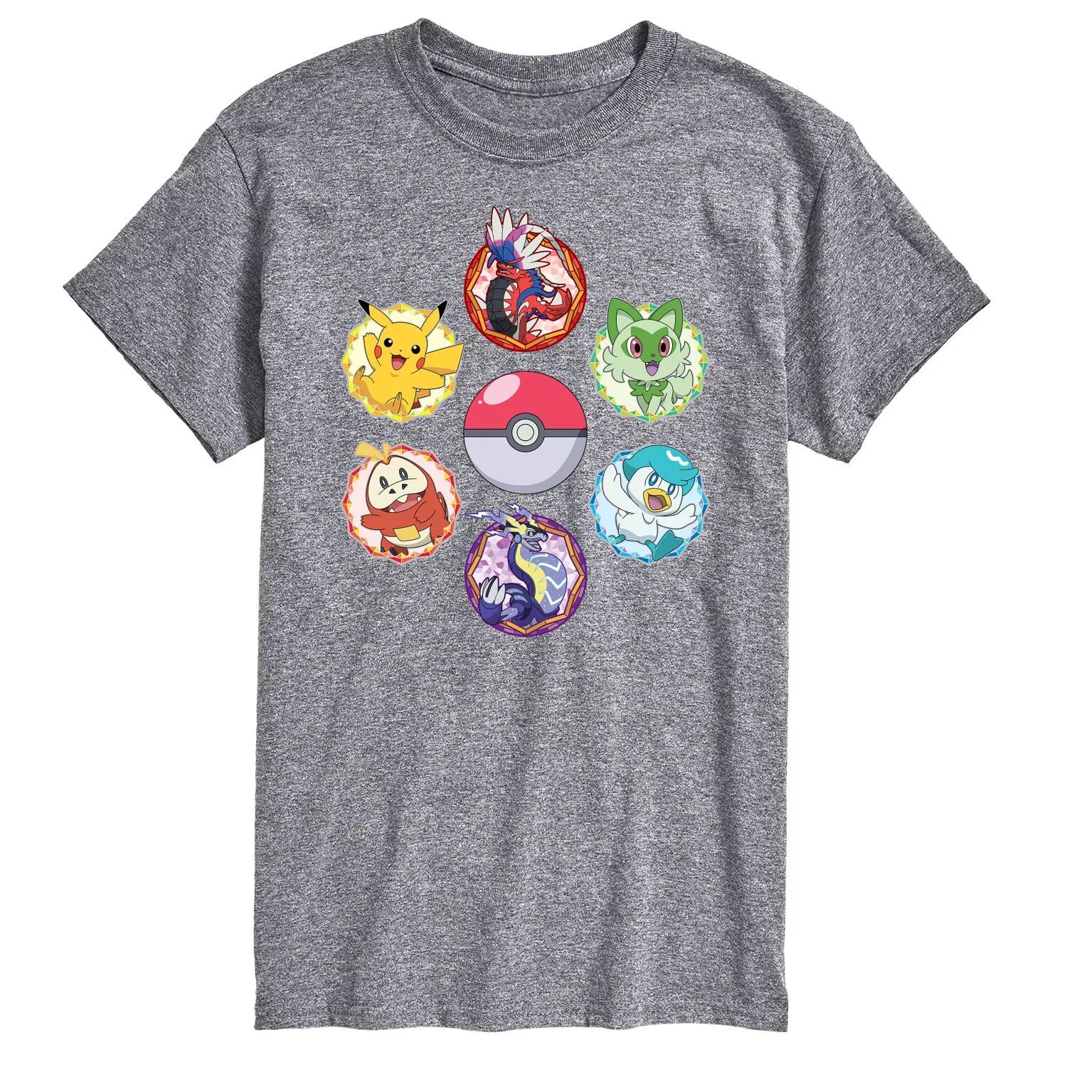 Мужская футболка с блестящими значками Pokemon и графическим рисунком Licensed Character
Мужская футболка с блестящими значками Pokemon и графическим рисунком Licensed Character