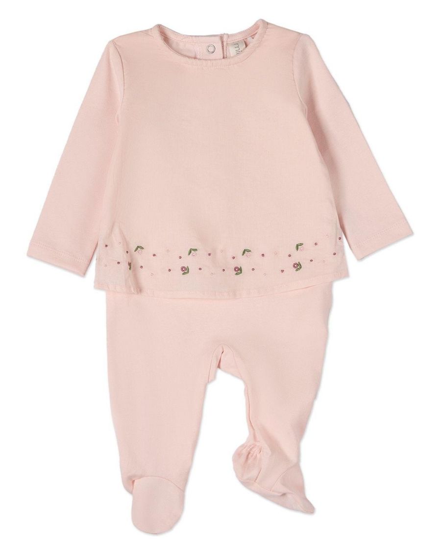 Детский комбинезончик для девочек из хлопка с пышной цветочной вышивкой MeMoi, Barely pink
Детский комбинезончик для девочек из хлопка с пышной цветочной вышивкой MeMoi, Barely pink